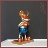 Boksör Mickey (Mickey fare heykeli, dekoratif Boks heykeli, el yapımı) Mukemel tasarımları - 5