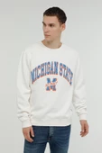 Superfly Michigan State Bisiklet Yaka Erkek Sweatshirt SPF101232313117 thumbnail 6