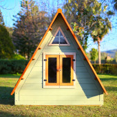 MANDU Ahşap Üçgen Çocuk Oyun Evi ( Aframe Playhouse) - 3