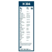 Renault Scenic Bosch Arka Silecek 30cm 2010-2015 Rear H304 - 3