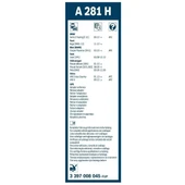 BMW F97 G01 X3 Bosch Arka Silecek 28cm 2018-2022 Rear A281H - 3