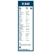Citroen C3 Bosch Arka Silecek 29cm 2017-2022 Rear H840 - 3