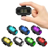 RGB Oto, Motosiklet, ATV, Bisiklet Uçak Kanadı Çakar Mini Led Lamba Şarjlı (1 Adet) thumbnail 3