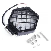 Beyaz Led Siyah Kafes Off Road Sis Farı Çalışma Lambası 16 Led 12-24V 45W - 2
