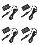 4 Adet Dijital Ekran Sıcaklık Ve Nem Ölçer - Termometre Higrometre Kuluçka thumbnail 1