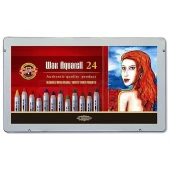 Koh-i-Noor Wax Aquarell Sulandırılabilir Pastel Boya Seti 24 Renk - 3