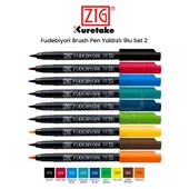 Zig Fudebiyori Brush Pen 9lu Set 2 - 1