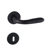 Doğanlar Bora Rozetli Alüminyum Kapı Kolu Siyah Oda - 1