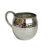 Shark Anatolia Luna Petekli Bakır Kupa Bardak Mug Nikel Kaplama - 2