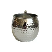 Shark Anatolia Luna Petekli Bakır Kupa Bardak Mug Nikel Kaplama - 5