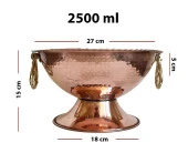 Shark Anatolia Bakır Punch Şerbet Kasesi 27cm - 4