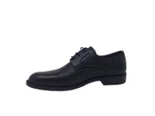 Zerhan 364 Erkek Siyah Bağcıklı Hakiki Deri Klasik Ayakkabı thumbnail 3