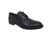 Zerhan 364 Erkek Siyah Bağcıklı Hakiki Deri Klasik Ayakkabı thumbnail 4