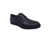 Zerhan 364 Erkek Siyah Bağcıklı Hakiki Deri Casual Ayakkabı thumbnail 4