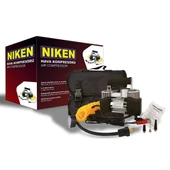 Niken Araç Oto Hava Kompresörü Metal Çift Silindir 12V 150 PSI (Çantalı) - 1