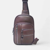 Lederax Hakiki Deri Göğüs Çantası Bodybag  LD484 - 3