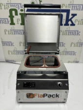 Fiapack Karton Tabak Kapatma Makinası - Karton Kase Kapatma Makinesi 2 Bölmeli - 5