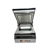 Fiapack Paslanmaz Büyük Tabak Kapatma Makinesi - Kasap Küvet Tabak Kase Kapatma Makinası - 1