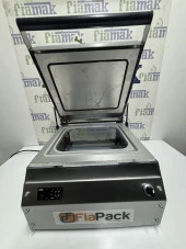Fiapack Paslanmaz Büyük Tabak Kapatma Makinesi - Kasap Küvet Tabak Kase Kapatma Makinası - 2