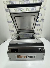 Fiapack Paslanmaz Büyük Tabak Kapatma Makinesi - Kasap Küvet Tabak Kase Kapatma Makinası - 3
