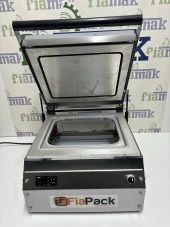 Fiapack Paslanmaz Büyük Tabak Kapatma Makinesi - Kasap Küvet Tabak Kase Kapatma Makinası - 4