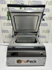 Fiapack Paslanmaz Büyük Tabak Kapatma Makinesi - Kasap Küvet Tabak Kase Kapatma Makinası - 5