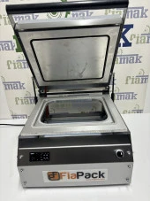 Fiapack Paslanmaz Büyük Tabak Kapatma Makinesi - Kasap Küvet Tabak Kase Kapatma Makinası - 7