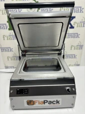 Fiapack Paslanmaz Büyük Tabak Kapatma Makinesi - Kasap Küvet Tabak Kase Kapatma Makinası - 11