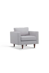 Vipa Home Minnesota Açık Gri Sabit Oturum Tekli Koltuk - 1