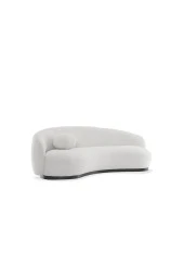 Vipa Home New Moon Beyaz Sabit Oturum Üçlü Koltuk - 3