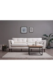 Vipa Home Vipa Boston Üçlü Koltuk Krem - 1