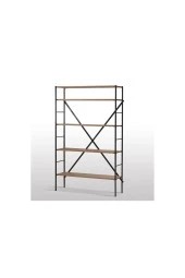 Vipa Home Hugo Modena 4 Raflı Metal / Ahşap Suntalam Kitaplık - 1