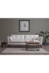 Vipa Home Vipa Boston Üçlü Koltuk Krem - 3