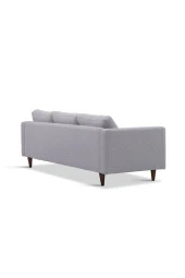 Vipa Home Minnesota Açık Gri Sabit Oturum Üçlü Koltuk - 4