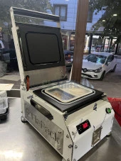 Paslanmaz Kase Tabak Kapatma Makinesi 2 Bölmeli Yemek Paketleme GMF-2 - 2
