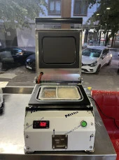 Paslanmaz Kase Tabak Kapatma Makinesi 2 Bölmeli Yemek Paketleme GMF-2 - 3