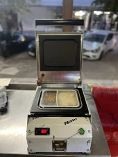 Paslanmaz Kase Tabak Kapatma Makinesi 2 Bölmeli Yemek Paketleme GMF-2 - 5