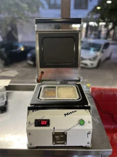 Paslanmaz Kase Tabak Kapatma Makinesi 2 Bölmeli Yemek Paketleme GMF-2 - 6