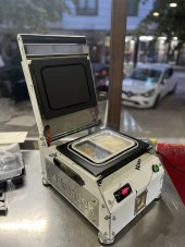 Paslanmaz Kase Tabak Kapatma Makinesi 2 Bölmeli Yemek Paketleme GMF-2 - 8