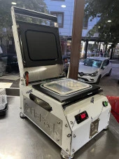 Paslanmaz Kase Tabak Kapatma Makinesi 2 Bölmeli Yemek Paketleme GMF-2 - 9