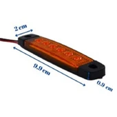 Off Road Basamak Aydınlatma Ledi Parmak Led Sarı 6 Led 12-24V (10 Adet) thumbnail 2