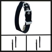 Uyguna-Yakala Siyah 2.0*30-35 Cm  Dokuma Boyun Tasması-SMA.325 thumbnail 1