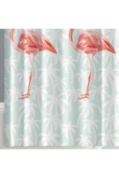 Prado Flamingos Banyo Perdesi, Duş Perdesi 180X200Cm Bpflamıngos-180X200 - 1