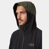 Helly Hansen Blaze Hooded Erkek Softshell Ceket 63286-431 Haki thumbnail 3