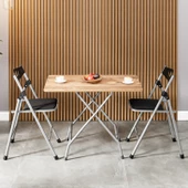 Eportatif 50x80 Atlantik Çam Katlanır Masa ve 2 Adet Sandalye Seti 1127 thumbnail 2