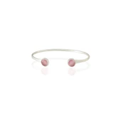 Kadir Jewellery 925 Ayar Gümüş Kaplama El İşçiliği Zirkon Taşlı Kadın Charm Bileklik thumbnail 6