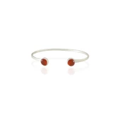 Kadir Jewellery 925 Ayar Gümüş Kaplama El İşçiliği Zirkon Taşlı Kadın Charm Bileklik thumbnail 1