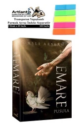 Emare Pusula 436 Sayfa Karton Kapak 1 Adet Aslı Arslan Fosforlu Transparan Kitap Ayraç 1 Paket - 1
