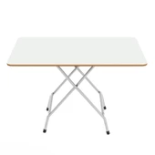Eportatif 60x90 Beyaz Katlanır Masa ve 4 Adet Sandalye Seti 1129 thumbnail 7
