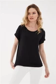 FASHION FRIENDS KADIN BİSİKLET YAKA BLUZ 24Y0194K1 - 9